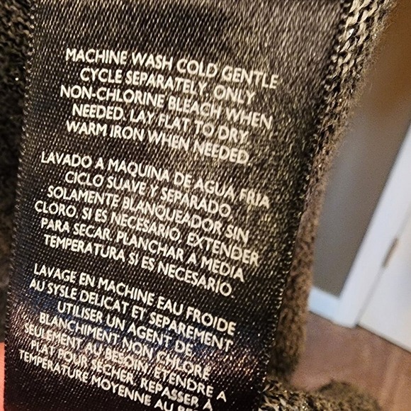 Nine West Women's Size Small Sweater Gray Knit Long Sleeve Shirt‎ - Picture 7 of 7